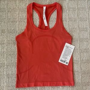 Lululemon Swiftly Tech Racerback Race Length Tank Top NWT Color Warm Coral